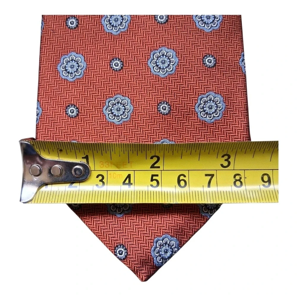 Vintage Brooks Brothers Repp Tie Mens XL Red Geometric Silk Imported USA 90s Y2K